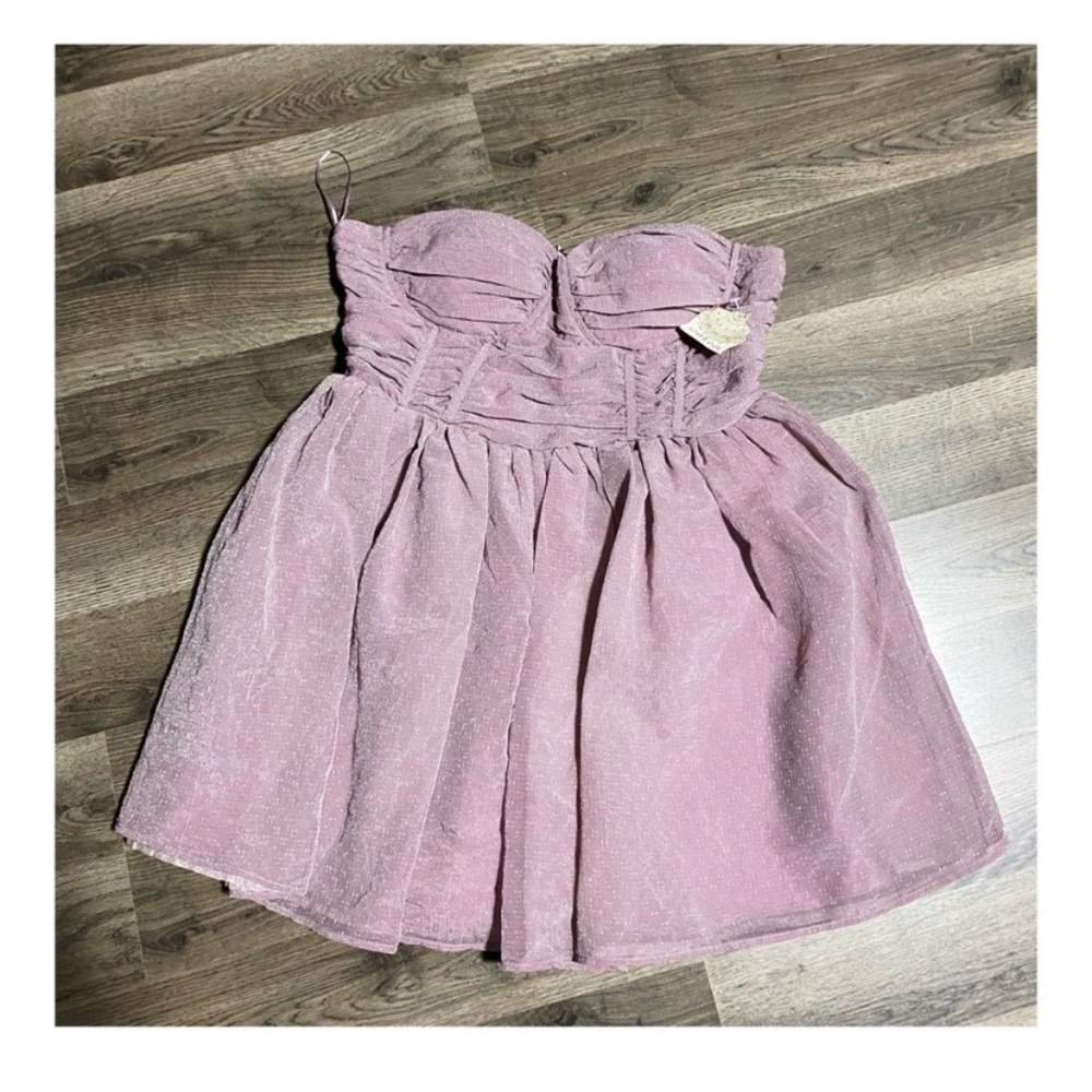 ALTAR’D STATE Lilac Shimmer Dress - Picture 4 of 7